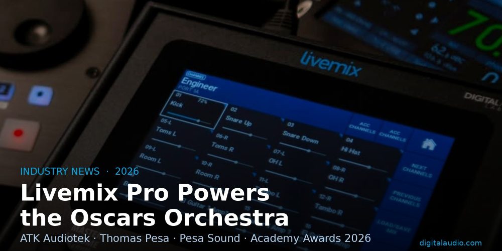 Livemix Pro by Digital Audio Labs powers the Oscars Orchestra